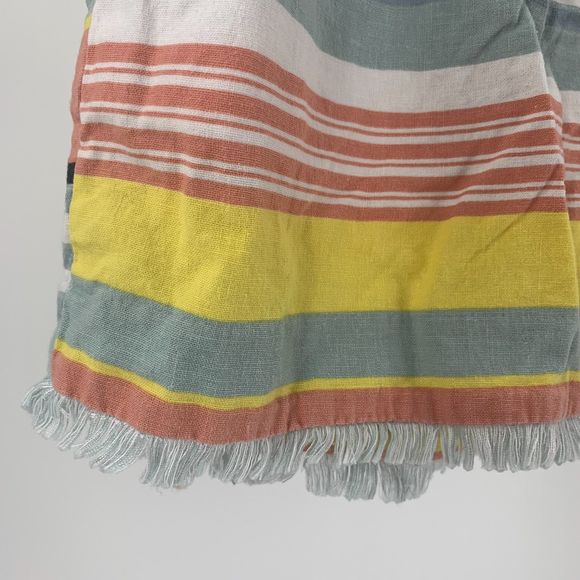 Loft multi color raw hem shorts 10 - Picture 3 of 7